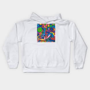 Graffiti Art Dragon's Face Kids Hoodie